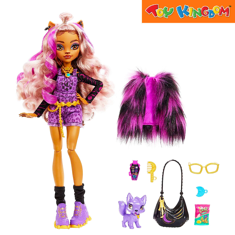 Monster High Clawdeen Wolf Doll With Pet And Accessories