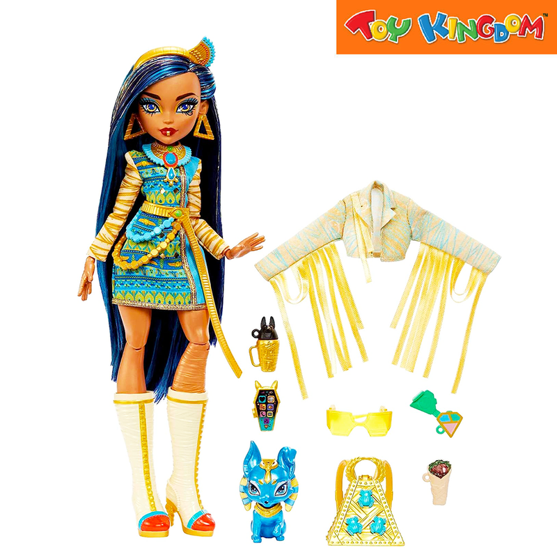 Monster High Cleo De Nile Doll With Pet And Accessories