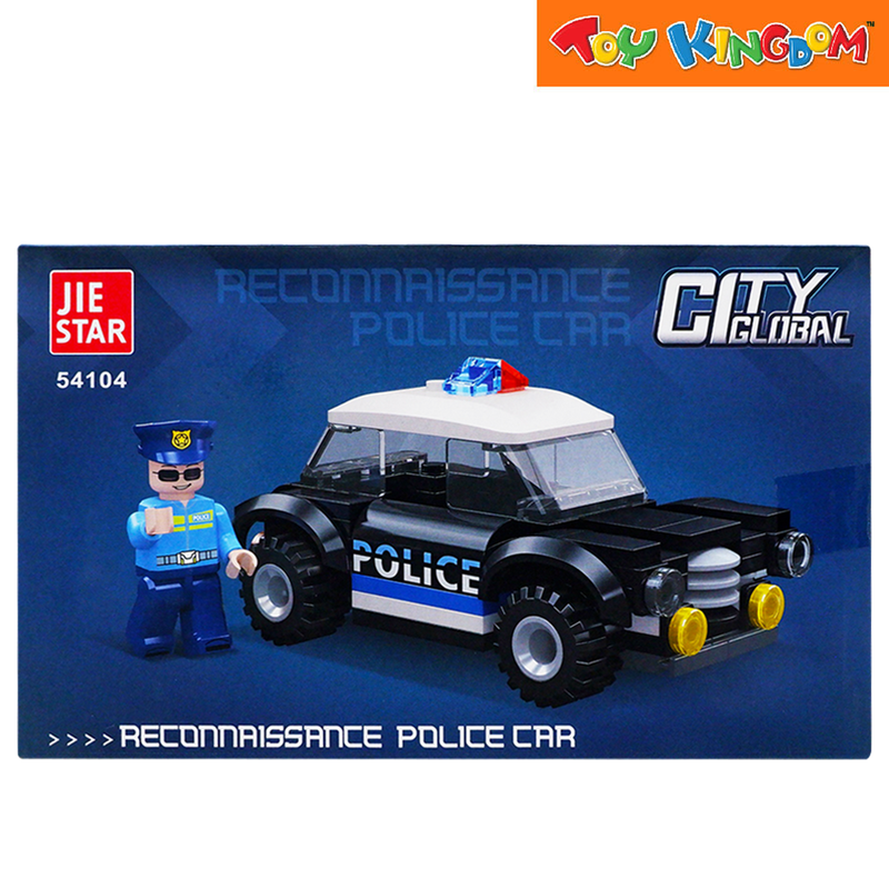 Jie Star 54104 Global City Reconnaissance Police Car 105 Pcs Blocks