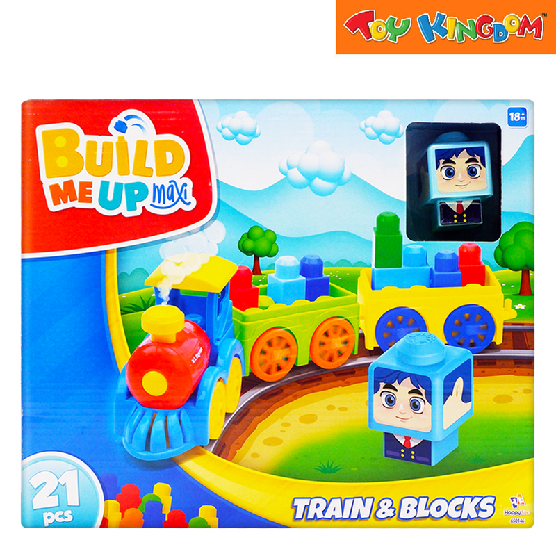 Build Me Up Maxi 21pcs Train & Blocks