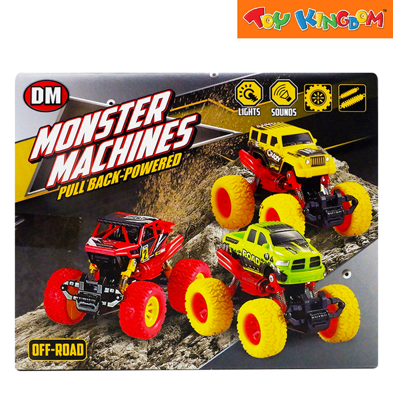 Dream Machine Monster Machine Red Pull-back Powered Vehicle