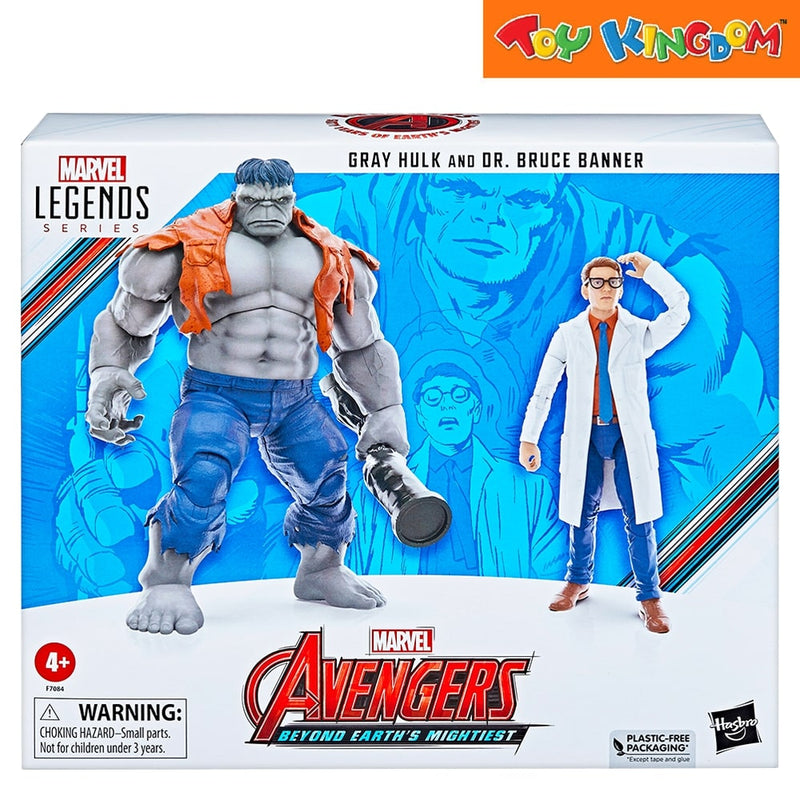 Marvel Avengers Legends Series Gray Hulk And Dr. Bruce Banner Action Figure