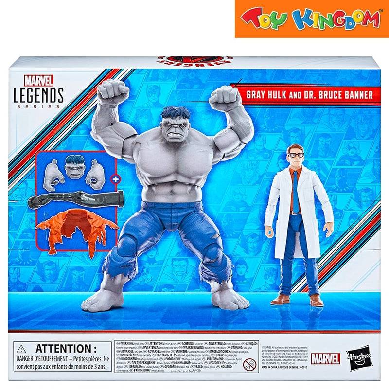 Marvel Avengers Legends Series Gray Hulk And Dr. Bruce Banner Action Figure