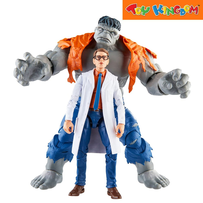 Marvel Avengers Legends Series Gray Hulk And Dr. Bruce Banner Action Figure