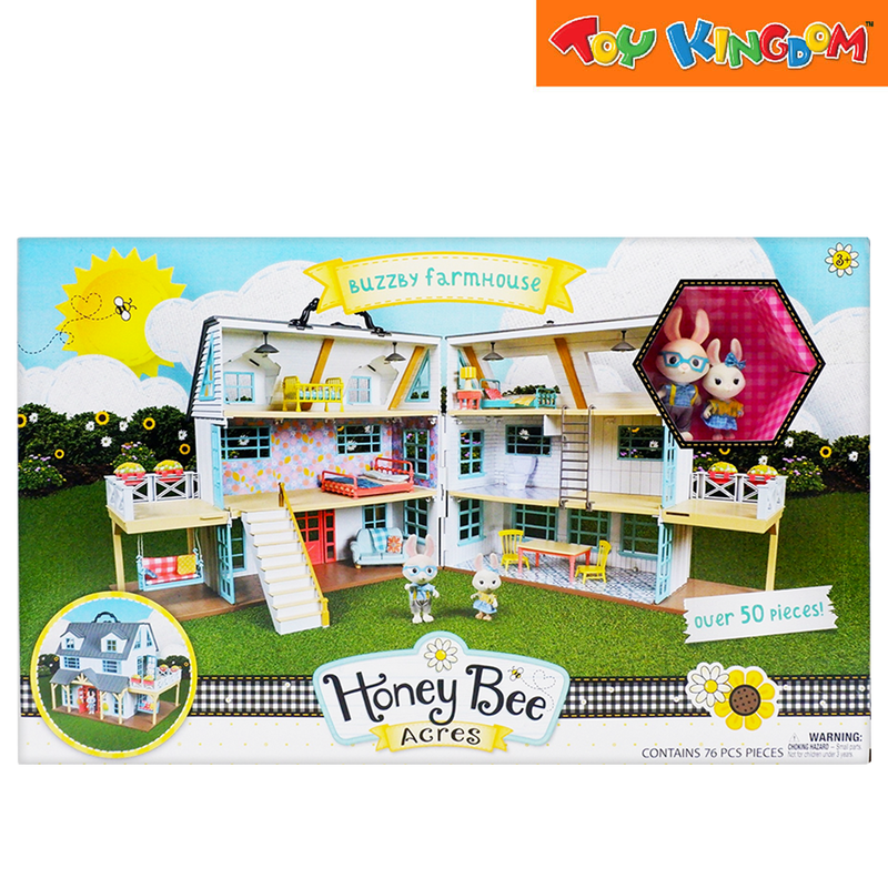 Honey Bee Acres Buzzby Farm House With 2 Figures Playset