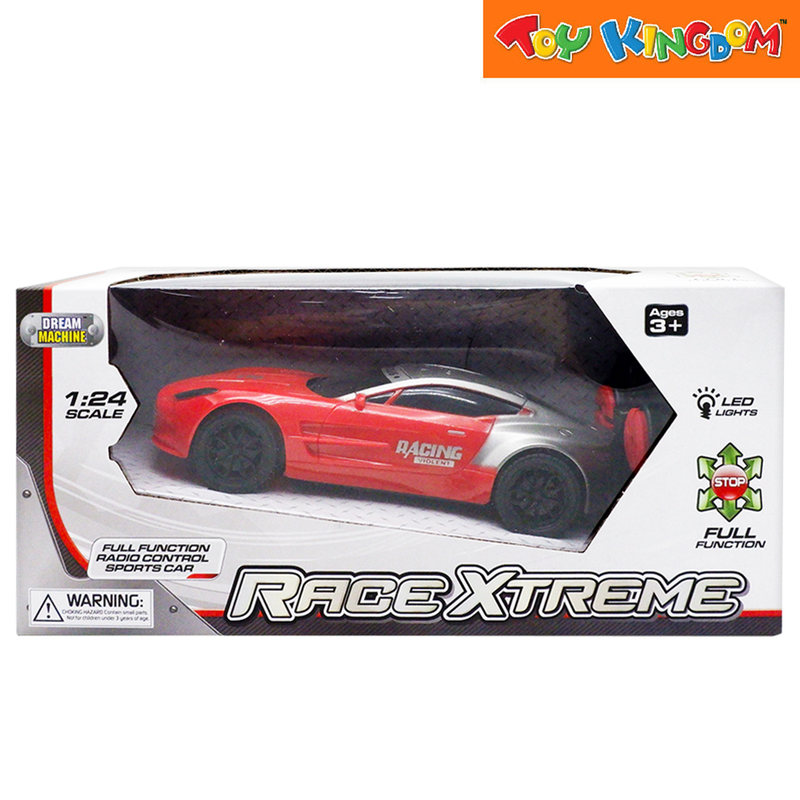 Dream Machine 1:24 Race Extreme Red Remote Control Car