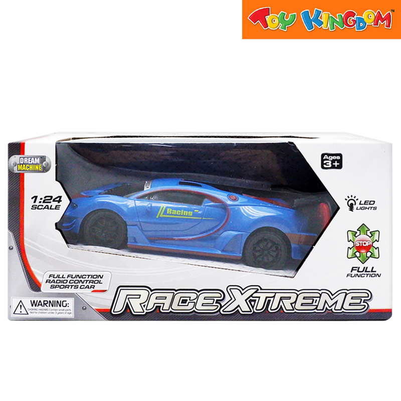 Dream Machine 1:24 Race Extreme Blue Remote Control Car