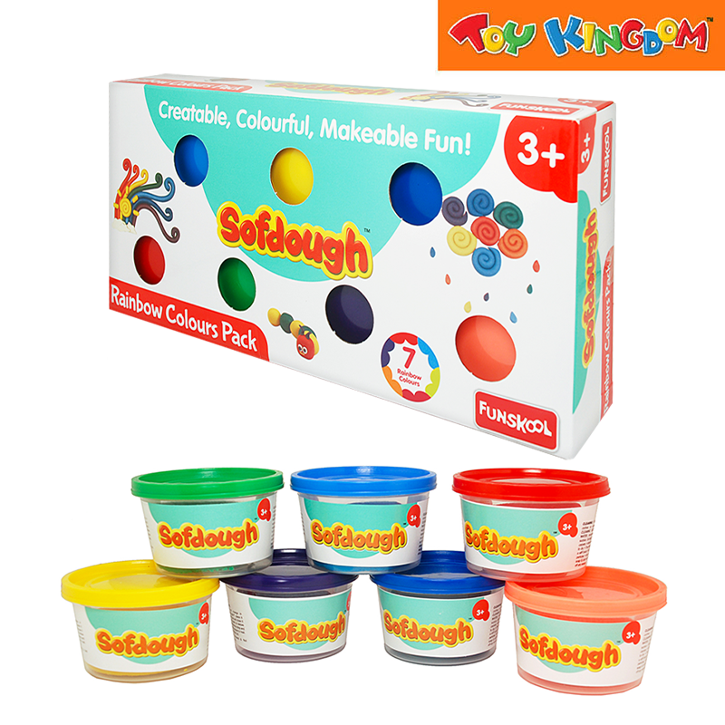 Funskool Sofdough Rainbow Colours Pack