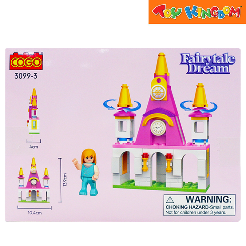 Cogo Fairytale Dream Castle With Clock 103pcs Building Blocks