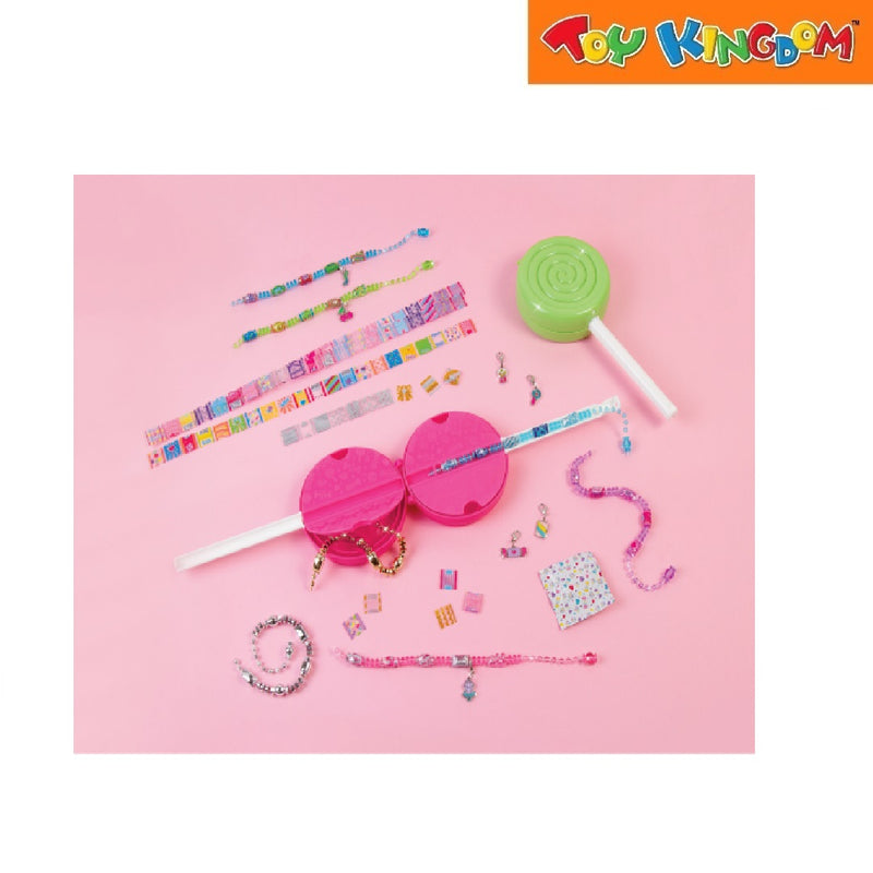 Make It Real Bringing Creativity To Life Shrink Magic Lollipop Pink 94pcs DIY Bracelet Kit