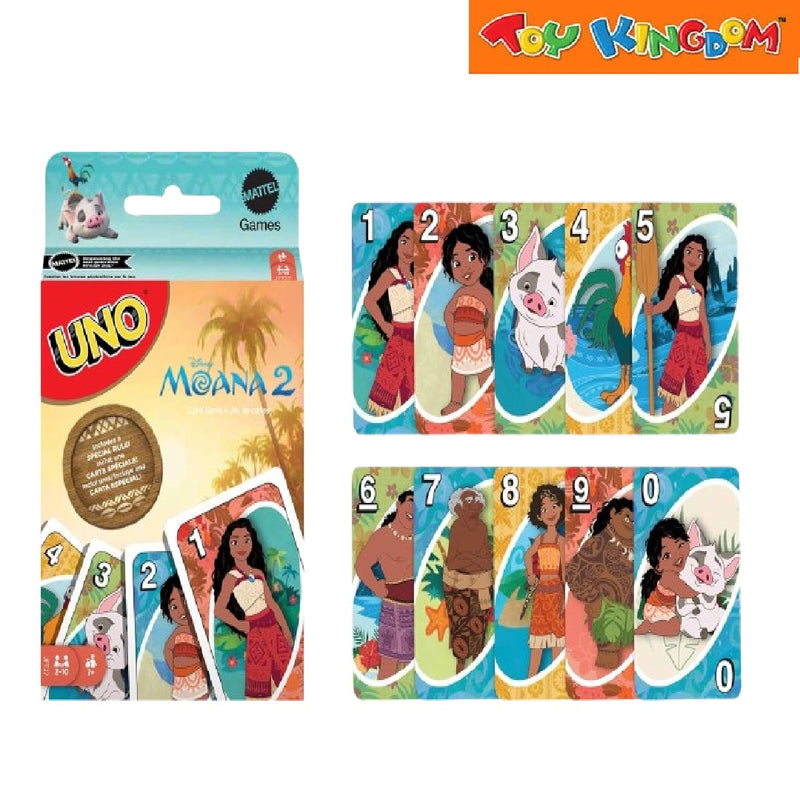 Mattel Games Uno Moana 2 Card Game