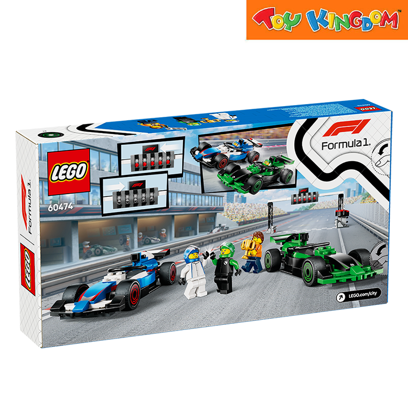 Lego City 60474 F1® Grid with VCARB & Sauber Race Cars 2025 313pcs Building Blocks