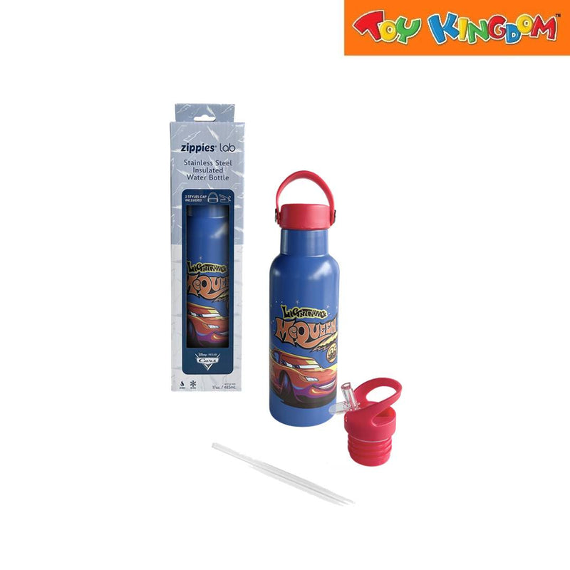 Zippies Lab Disney Cars Stainless Steel Insulated Water Bottle Classic Graphic