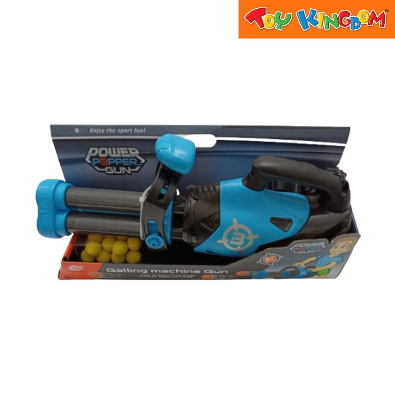 Blue Power Popper Gatling Machine Gun