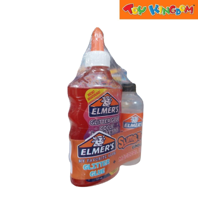 Elmer's Glitter Glue & Magical Liquid Red Belt Pack Slime Time