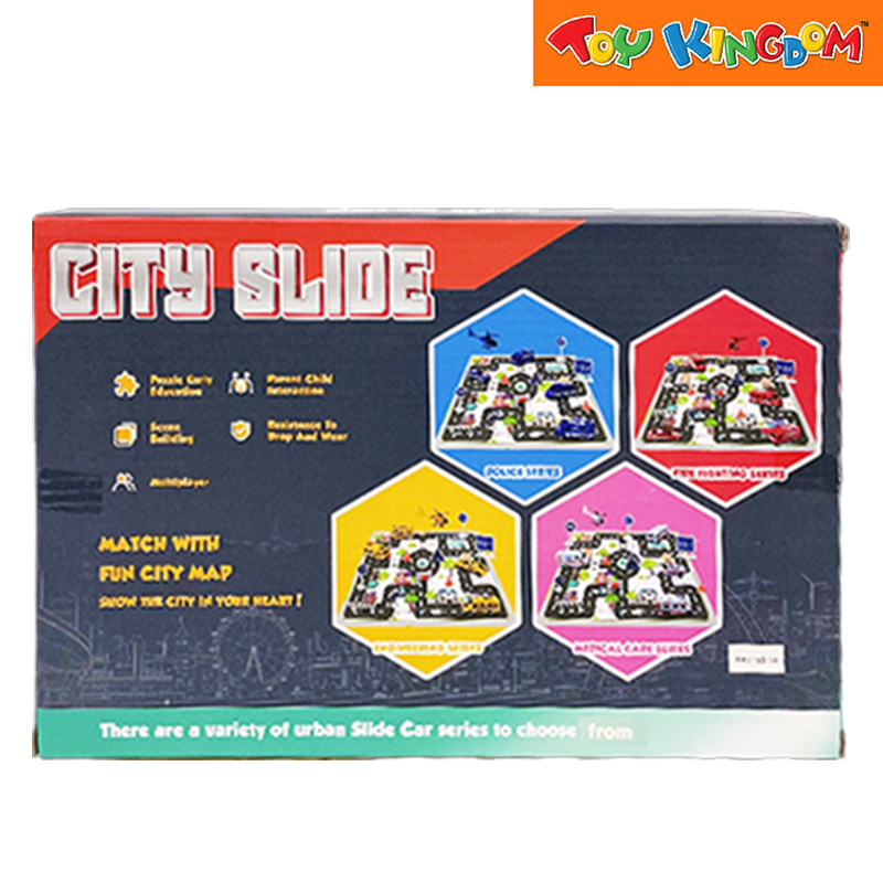 City Slide 15pcs Vehicle Playset