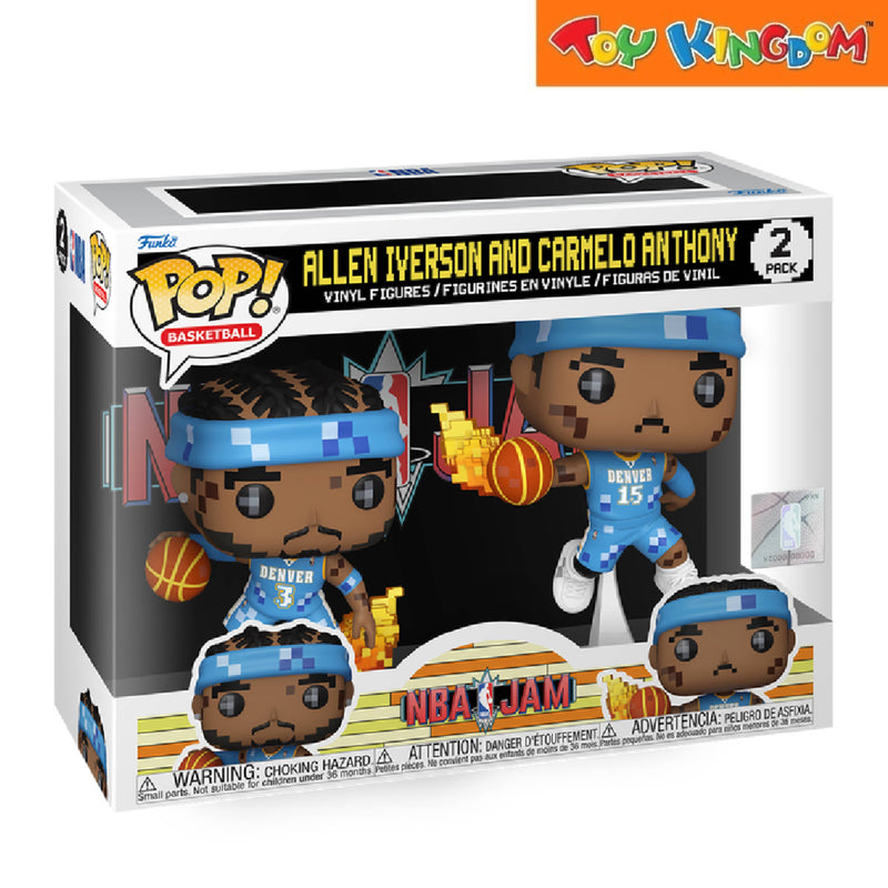 Funko Pop! Basketball NBA Jam Allen Iverson & Carmelo Anthony 2 Packs Action Figure