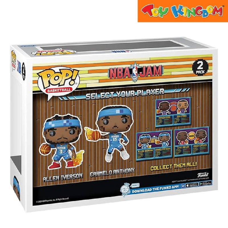 Funko Pop! Basketball NBA Jam Allen Iverson & Carmelo Anthony 2 Packs Action Figure