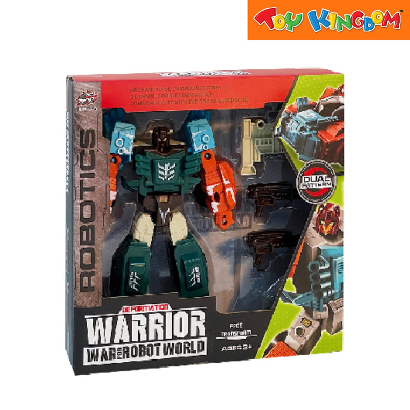 Deformation Warrior War For Robot World Green 9 inch Robotics Figure