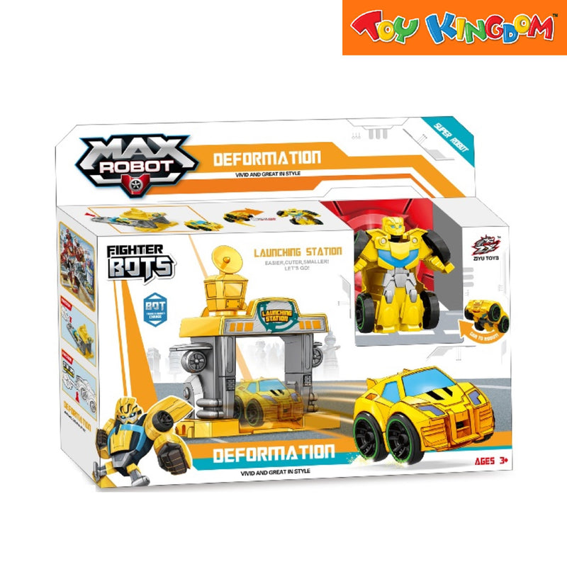 Deformation Max Robot Yellow Figther Bots Figure