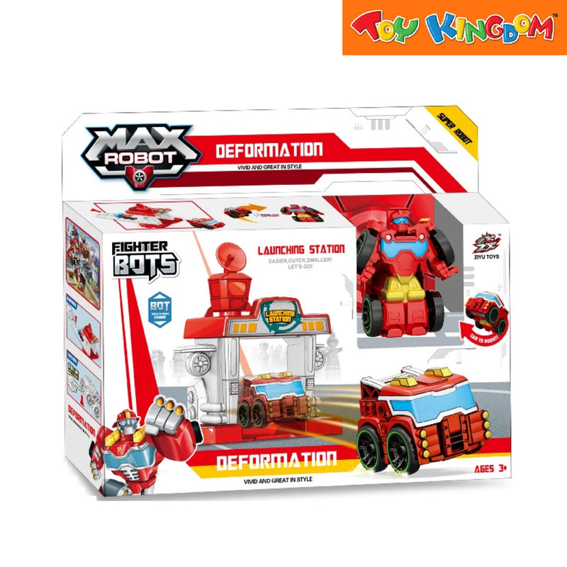 Deformation Max Robot Red Figther Bots Figure