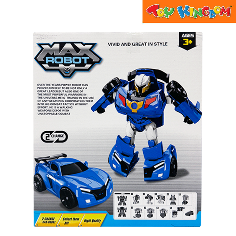 Auto Robot White/Blue Deformation Vivid And Great In Style