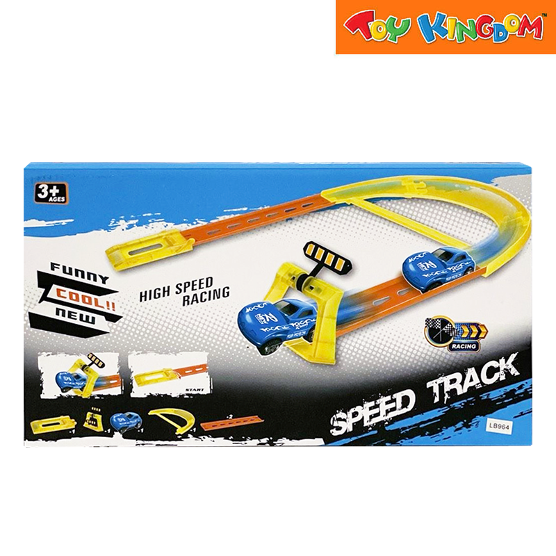 Ejection Rail Car Speed Track Playset