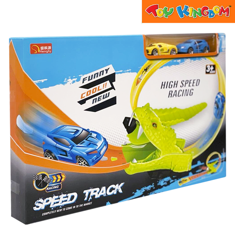 Ejection Rail Car Speed Track Playset