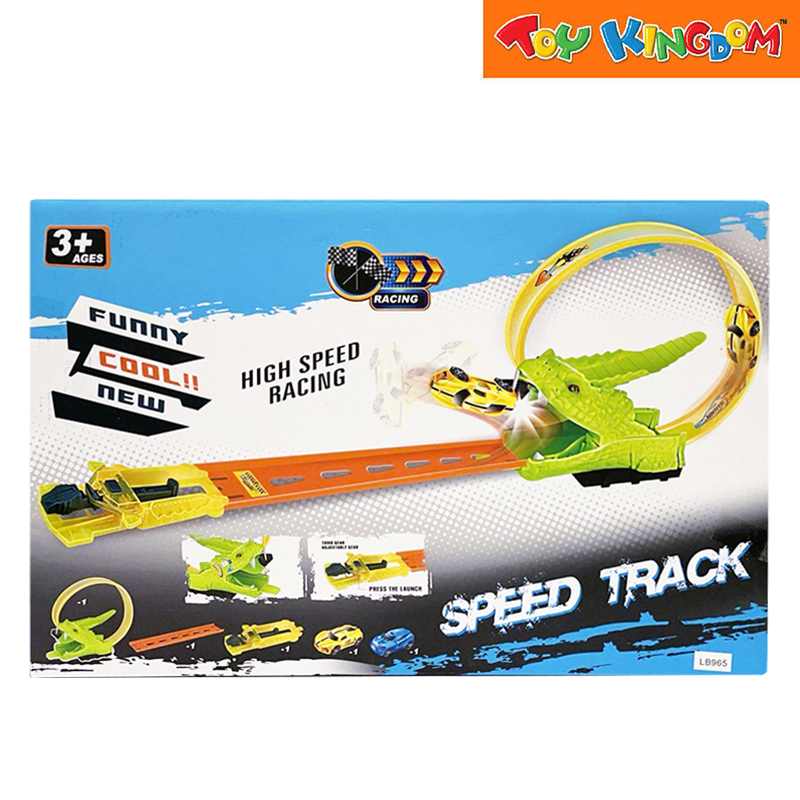 Ejection Rail Car Speed Track Playset