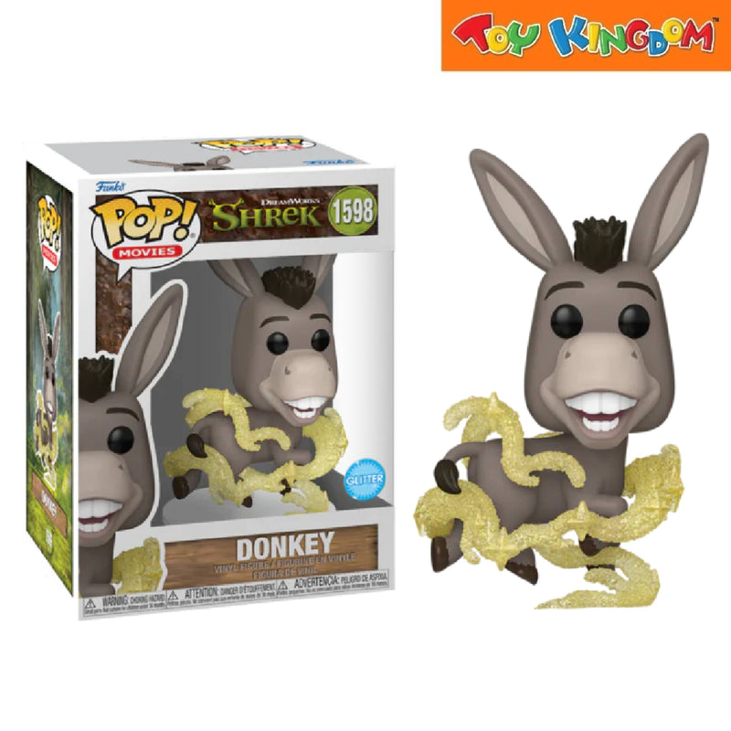 Funko Pop! Movies Shrek Dreamworks 30th Anniversary Donkey Glitter Action Figure