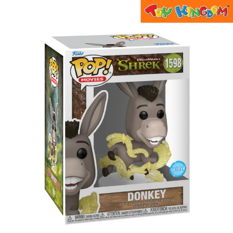 Funko Pop! Movies Shrek Dreamworks 30th Anniversary Donkey Glitter Action Figure