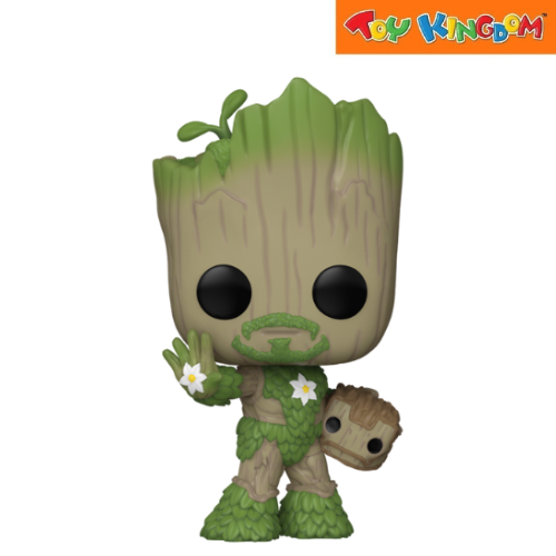 Funko Pop! Marvel We Are Groot As Iron Man Bobblehead Figure