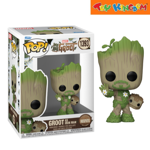 Funko Pop! Marvel We Are Groot As Iron Man Bobblehead Figure