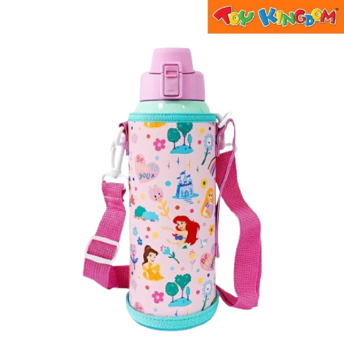 Zippies Lab Disney Princess More Than A Rainbow 1 Liter Insulated Tumbler With Carrying Pouch