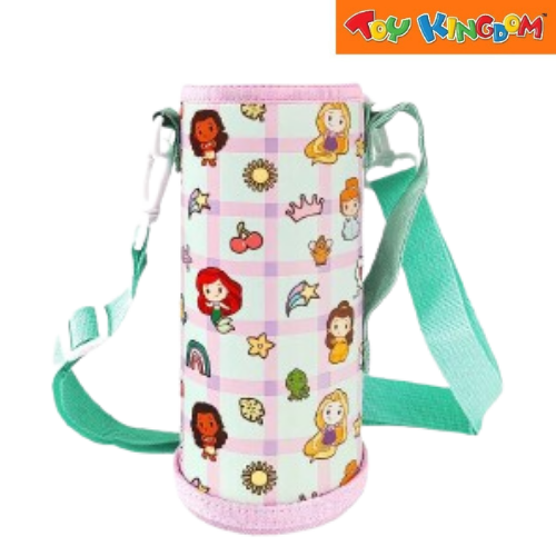 Zippies Lab Disney Princess Chibi 1 Liter Insulated Tumbler With Carrying Pouch