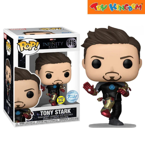 Funko Pop! Marvel The Infinity Saga Tony Stark Glows In The Dark Bobblehead Figure