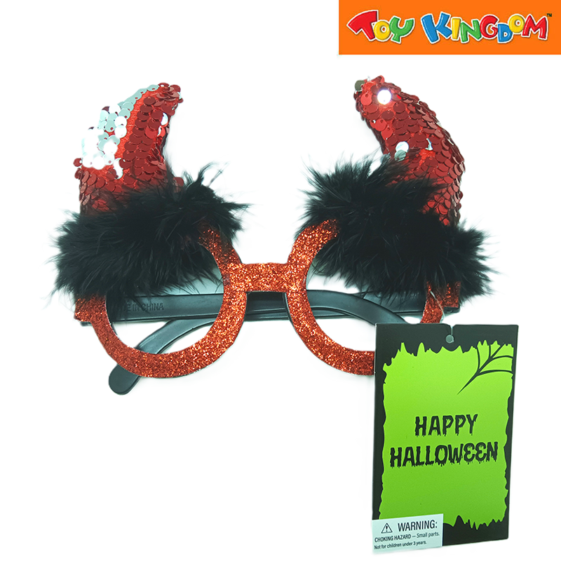 Halloween Glasses With Devil Horn