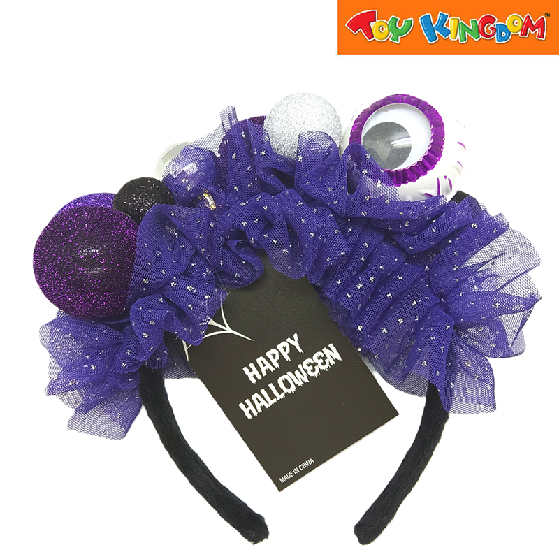 Halloween Headband With Eye Ball Purple