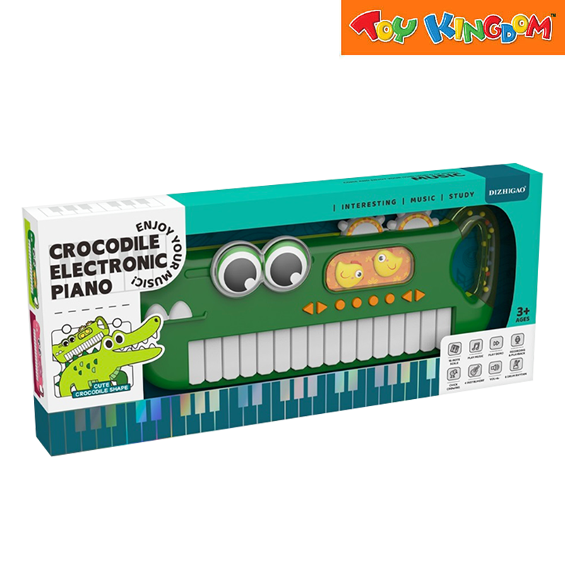 Crocodile Green Electronic Piano