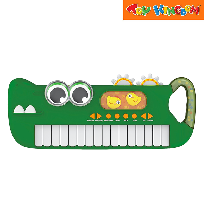 Crocodile Green Electronic Piano