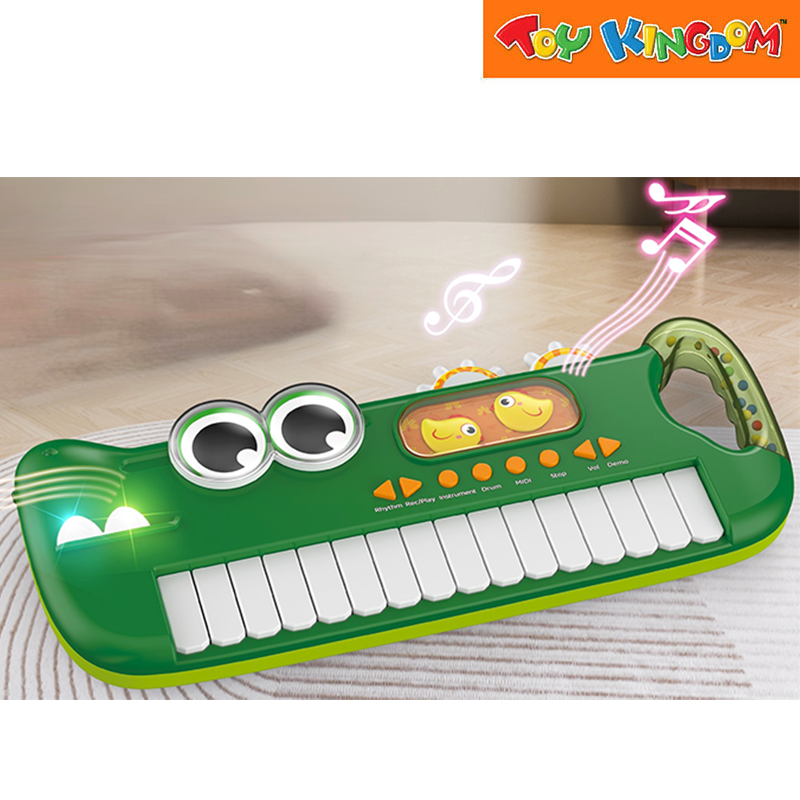 Crocodile Green Electronic Piano