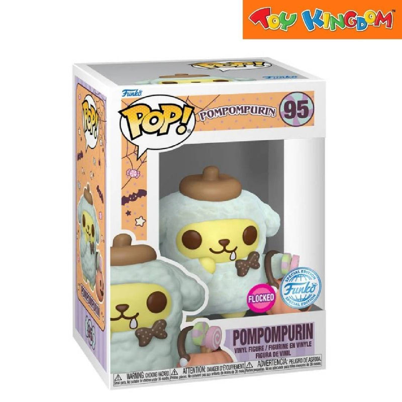 Funko Pop! Halloween Hello Kitty And Friends Pompompurin With Bucket Flocked Vinyl Figure