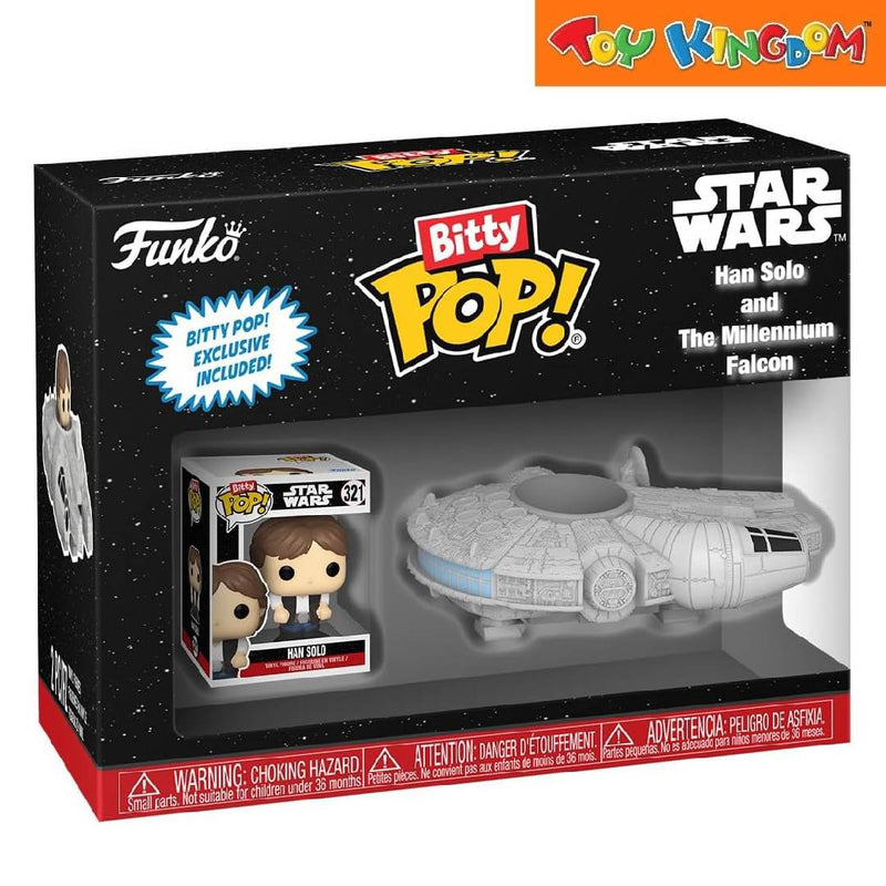 Funko Bitty Pop! Star Wars Han Solo & The Millennium Falcon Vinyl Figure