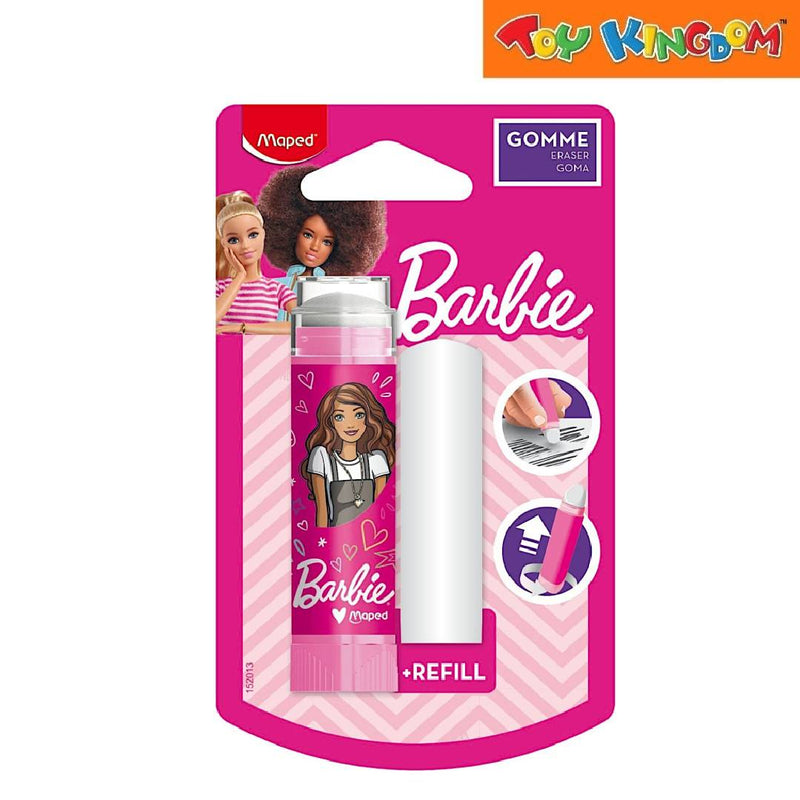 Maped Barbie Tube Eraser With Refill