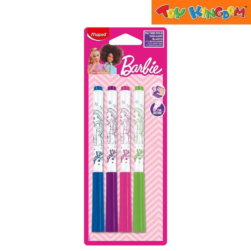 Maped Barbie 4pcs Whiteboard Markers