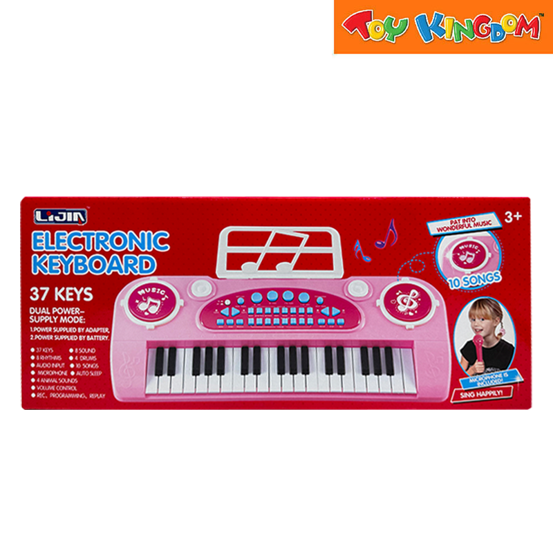 37 Keys Multi-Functional Pink Electronic Keyboard