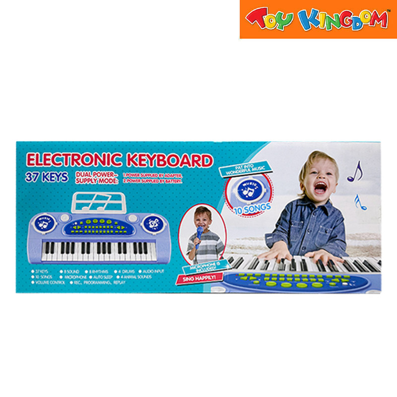 37 Keys Multi-Functional Blue Electronic Keyboard