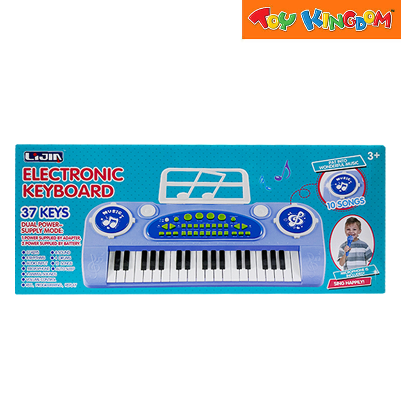 37 Keys Multi-Functional Blue Electronic Keyboard