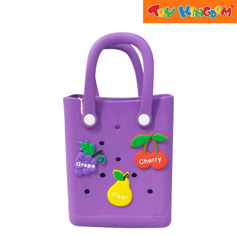 Purple Small Water Proof Silicon Tote Bag