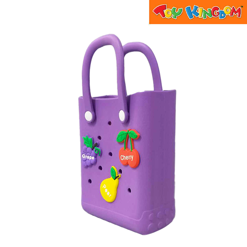 Purple Small Water Proof Silicon Tote Bag